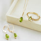 Peridot & Diamond Marquise Ring