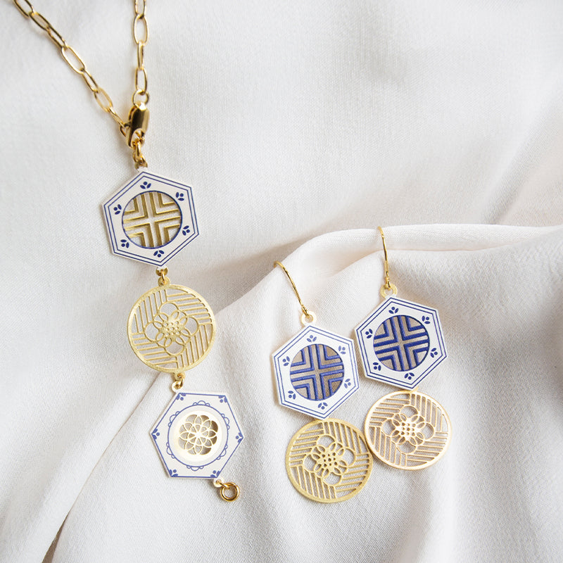 Medallion Drop Earrings