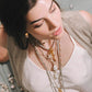 Velatti Hand Braided Necklace with Pearls Charms