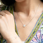 Sparkle Mother of Pearl Circle Necklace