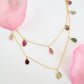 Multi Tourmaline Long Necklace