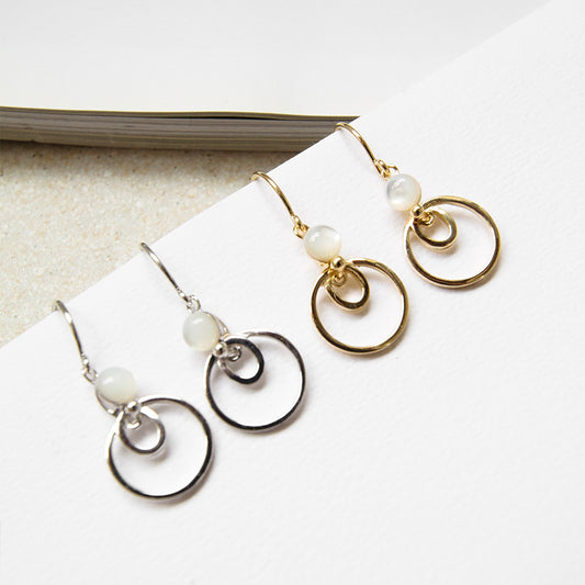 Lior Layered Mother of Pearl Earrings