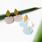 Pastel Arc Drop Earrings