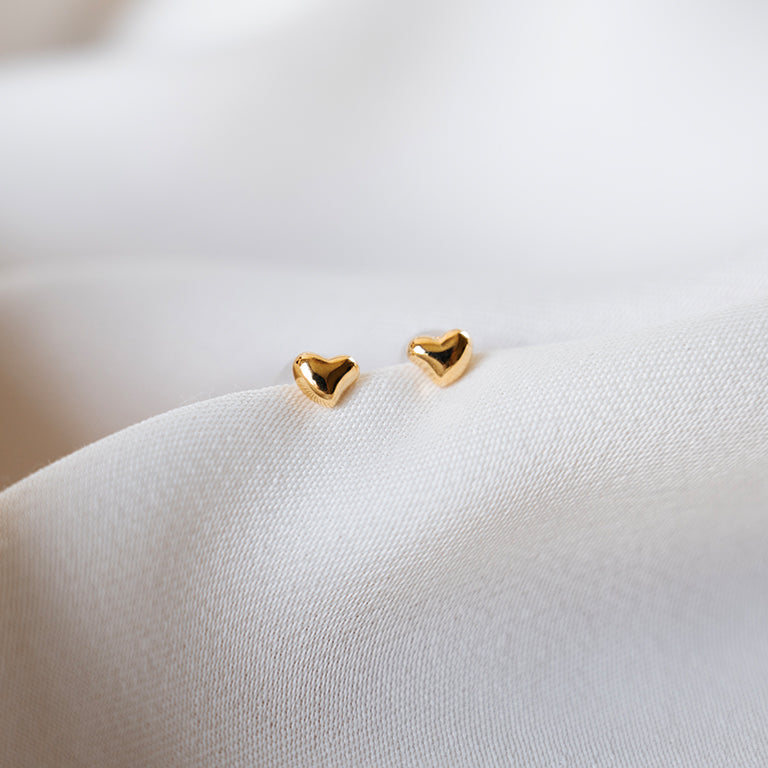 Bitty Heart Studs