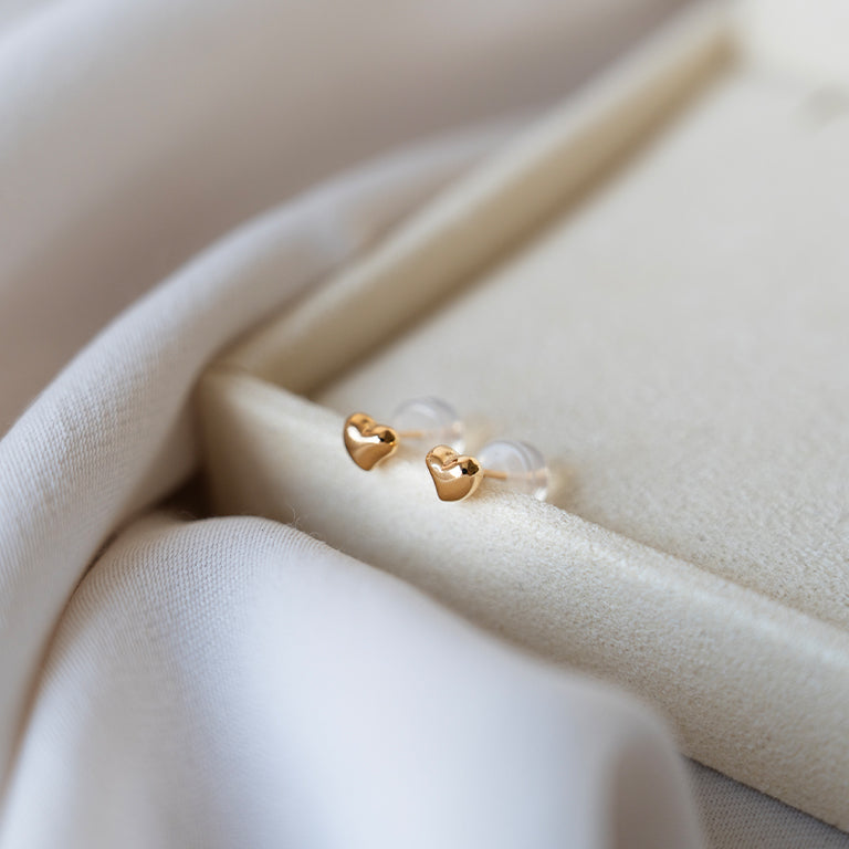 Bitty Heart Studs