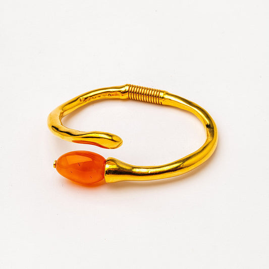 Velatti Single Gem Spring Bracelet