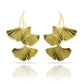 RAS Ginkgo Biloba Engraved XL Earrings