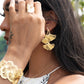 RAS Ginkgo Biloba Engraved XL Earrings