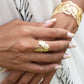 RAS Ginkgo Biloba Engraved Ring