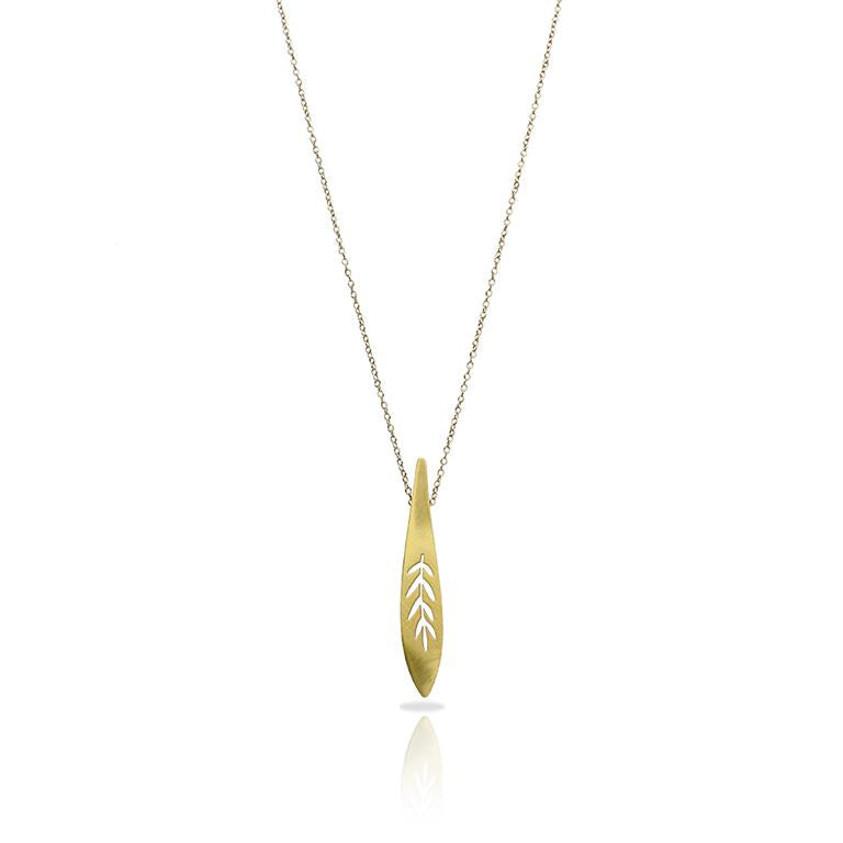 RAS Hanami Gold Short Pendant Necklace