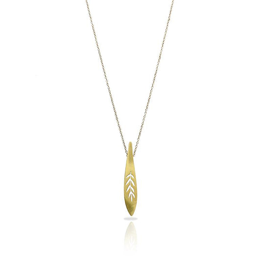 RAS Hanami Gold Short Pendant Necklace