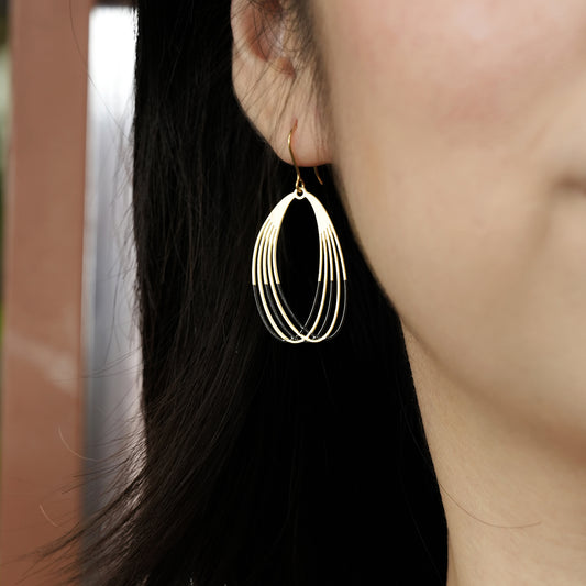 RAS Orbit Black Earrings