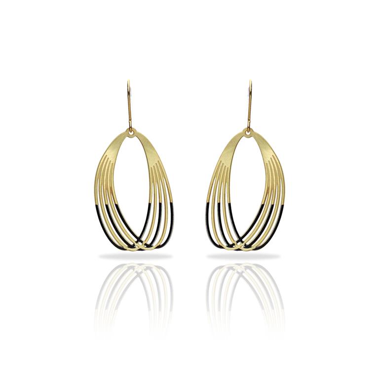 RAS Orbit Black Earrings