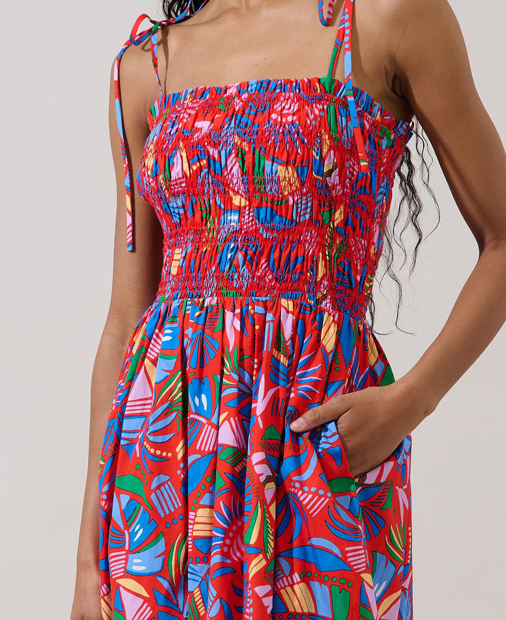 Sugarlips Juciel Smocked Maxi Dress