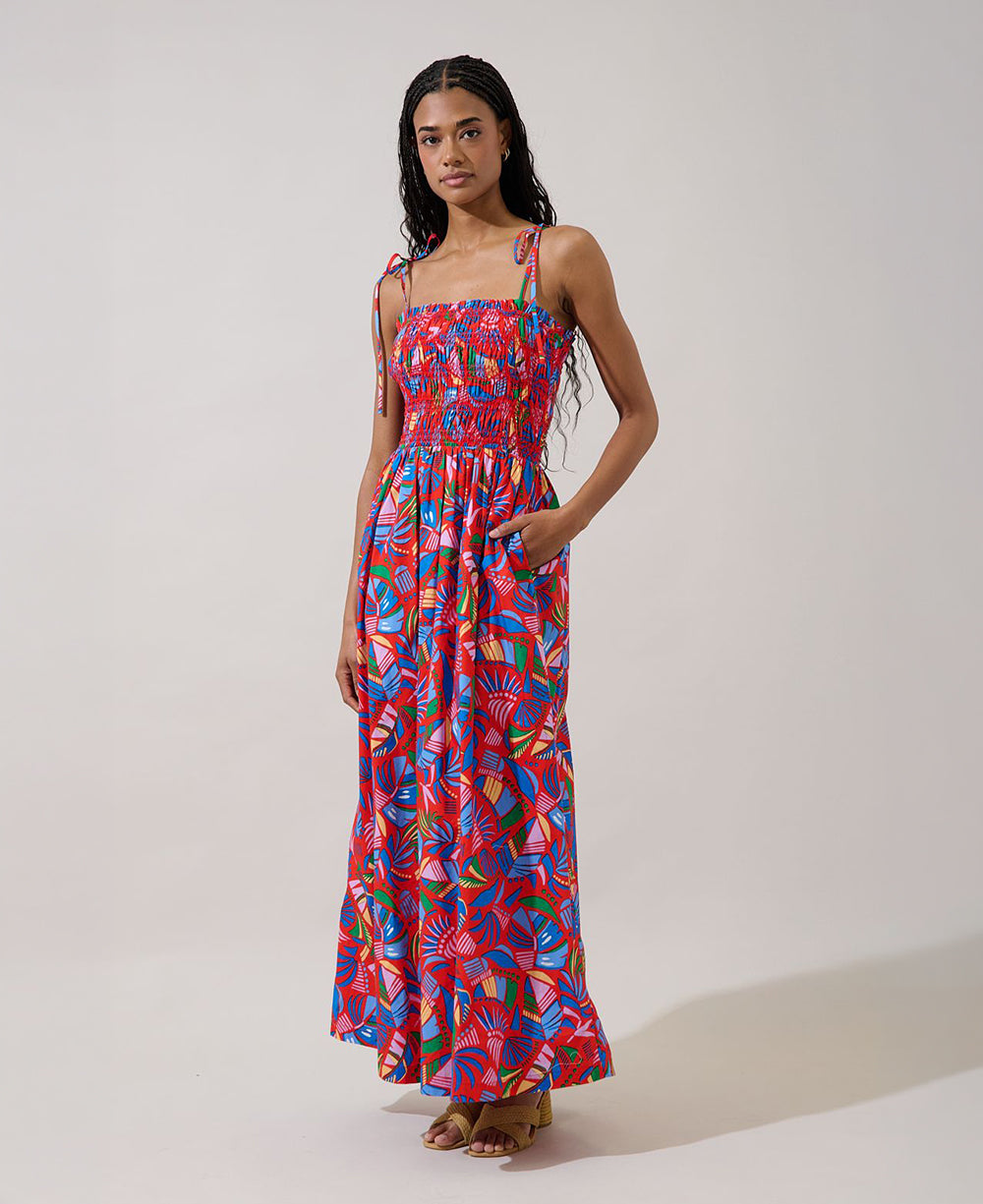 Sugarlips Juciel Smocked Maxi Dress