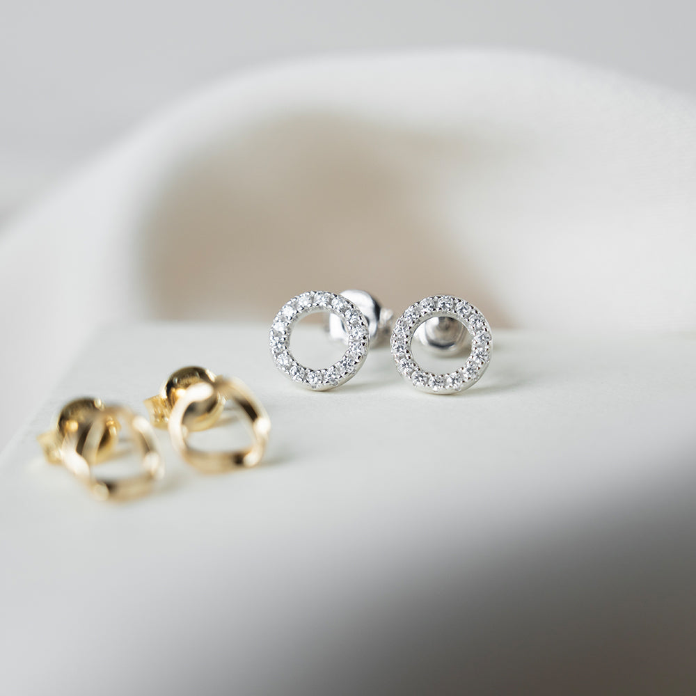 Sparkle Circle Studs