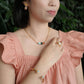 Velatti Gem Stack Link Chain Necklace