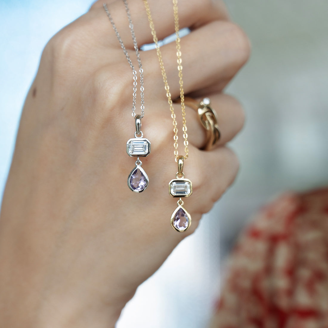 Lavender Light Necklace