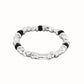 UNOde50 Beaded Bracelet with Black Murano Glass