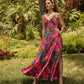 Sugarlips Beal Tropical Chaya Smocked Maxi Dress