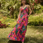 Sugarlips Beal Tropical Chaya Smocked Maxi Dress