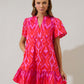 Sugarlips Blevin Ikat Celeste Dress