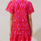 Sugarlips Blevin Ikat Celeste Dress