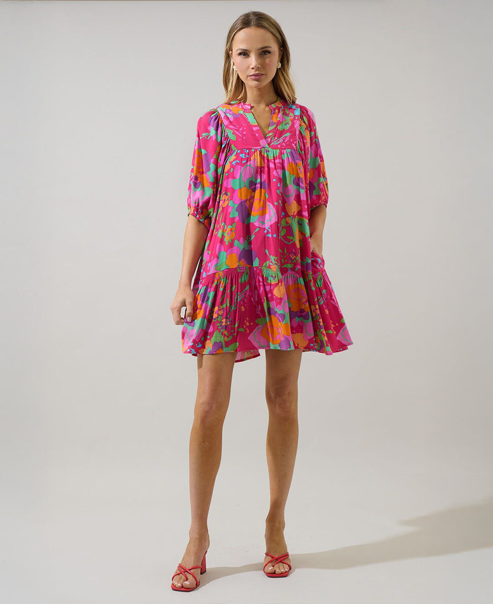 Sugarlips Himera Floral Shift Dress
