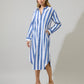 Sugarlips Jordy Striped Shirt Midi Dress