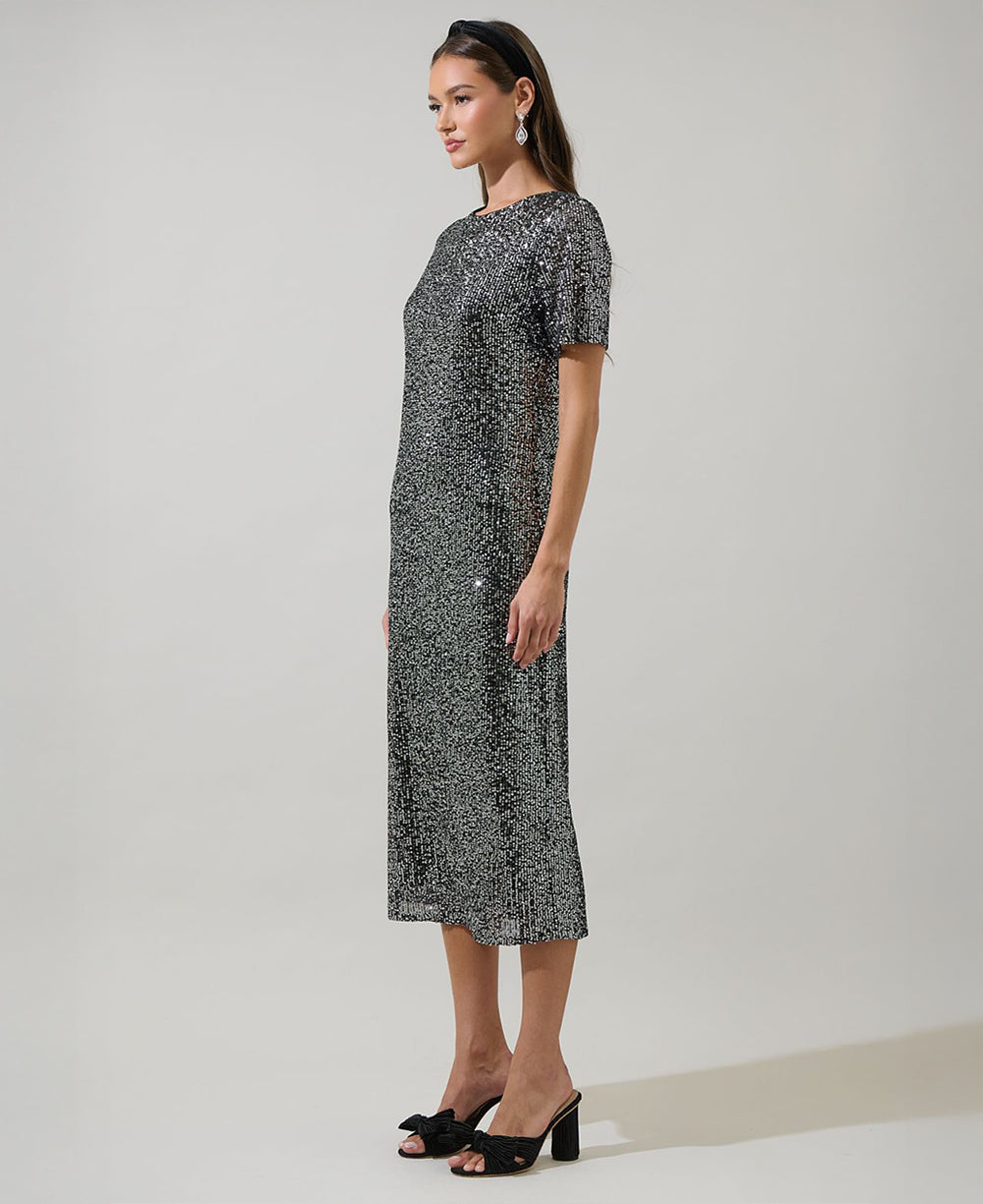 Sugarlips Willard Sequin Cosette Midi Dress