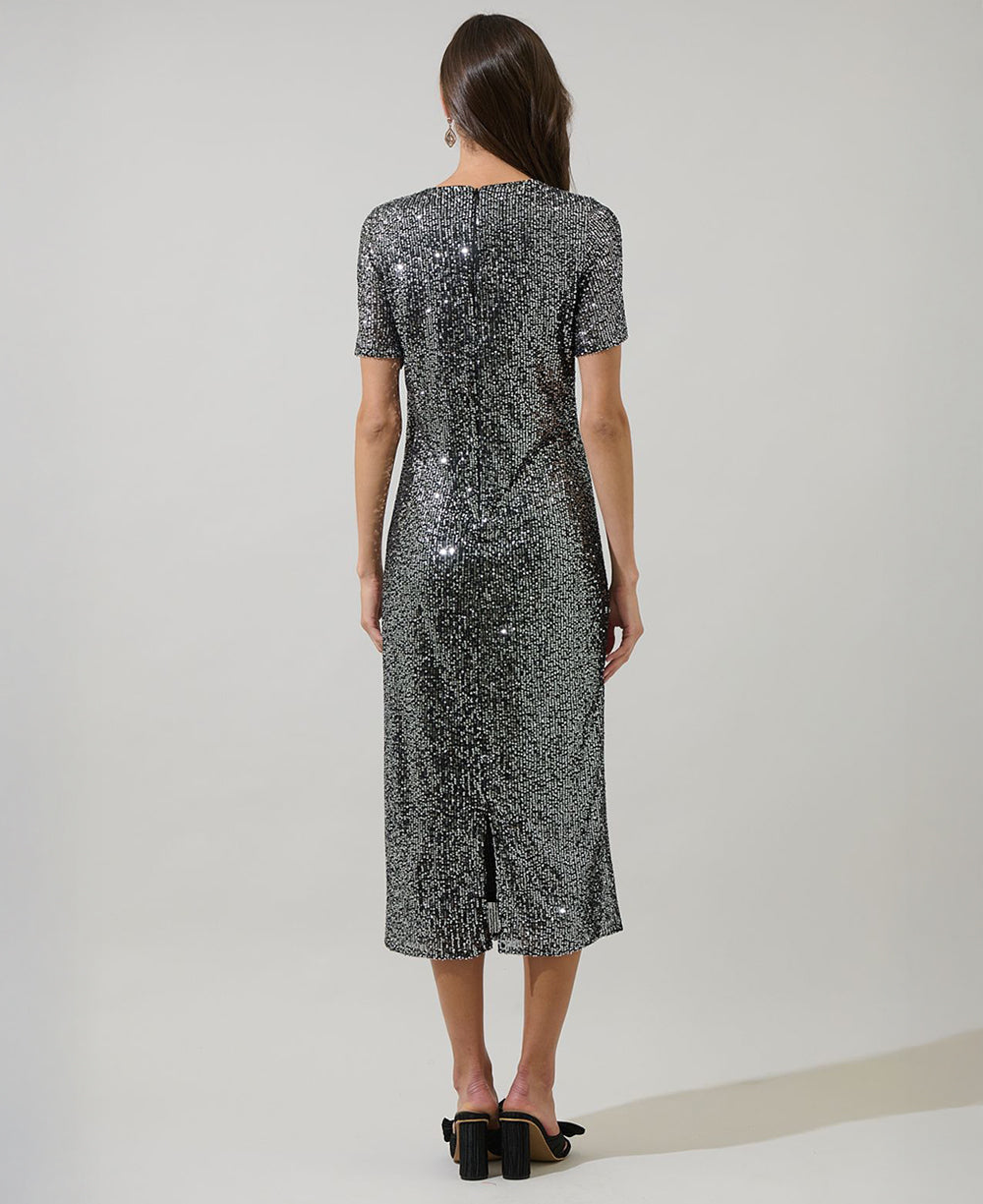 Sugarlips Willard Sequin Cosette Midi Dress