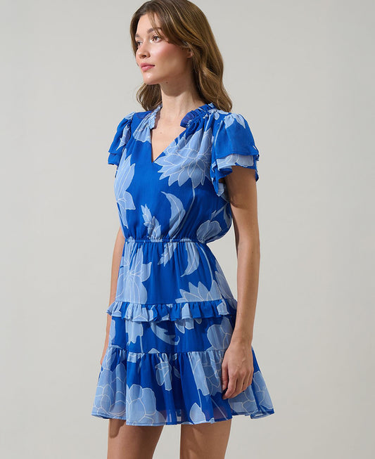 Sugarlips Seabloom Floral Ruffle Dress