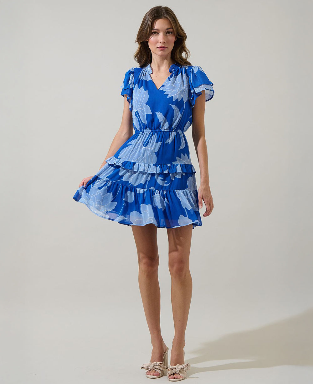 Sugarlips Seabloom Floral Ruffle Dress