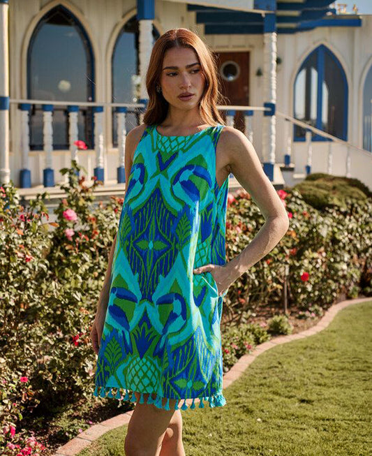 Sugarlips Blissy Tropical Trapeze Dress