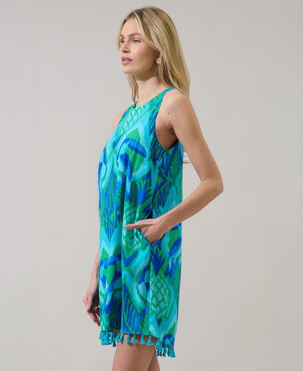 Sugarlips Blissy Tropical Trapeze Dress