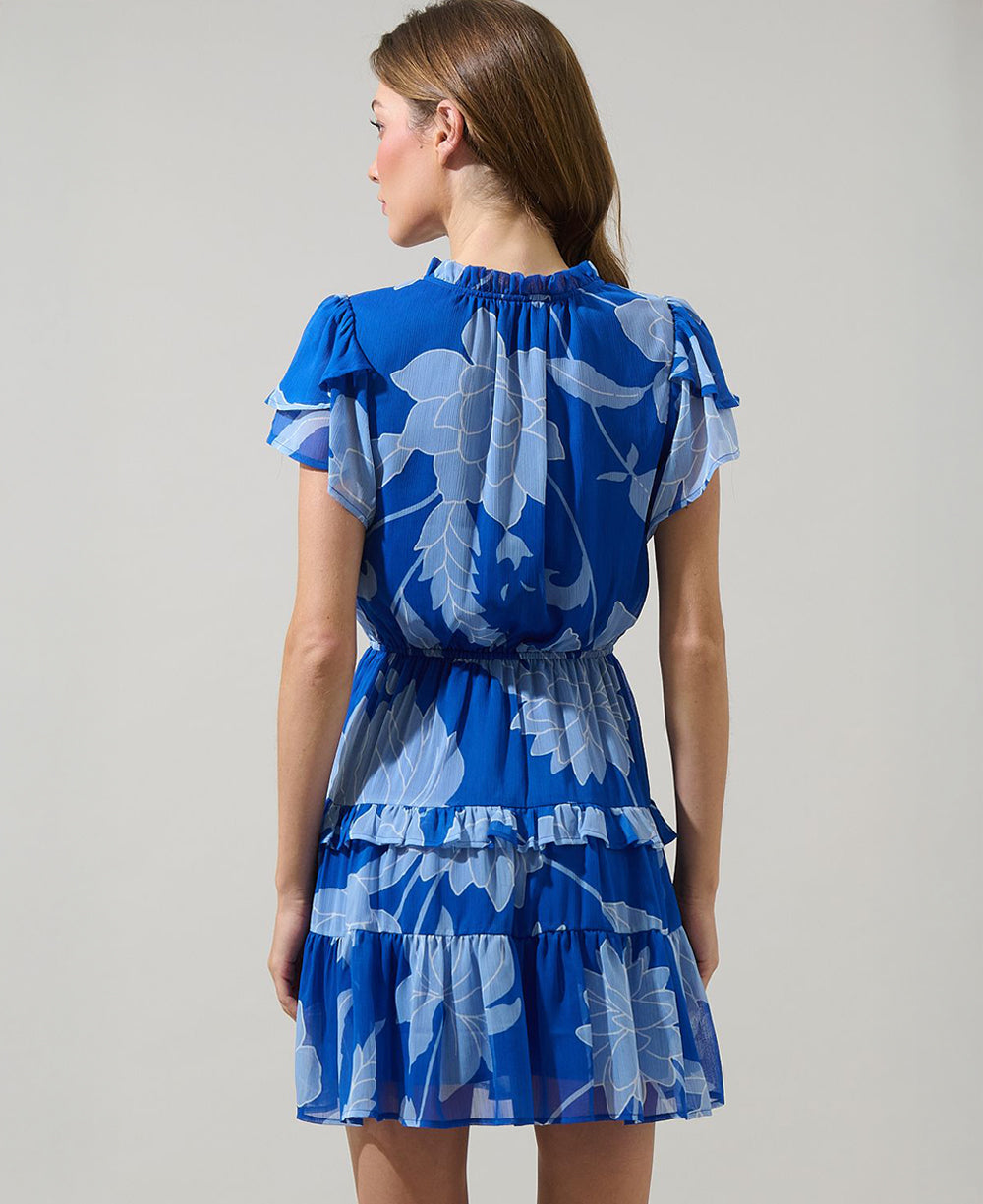Sugarlips Seabloom Floral Ruffle Dress