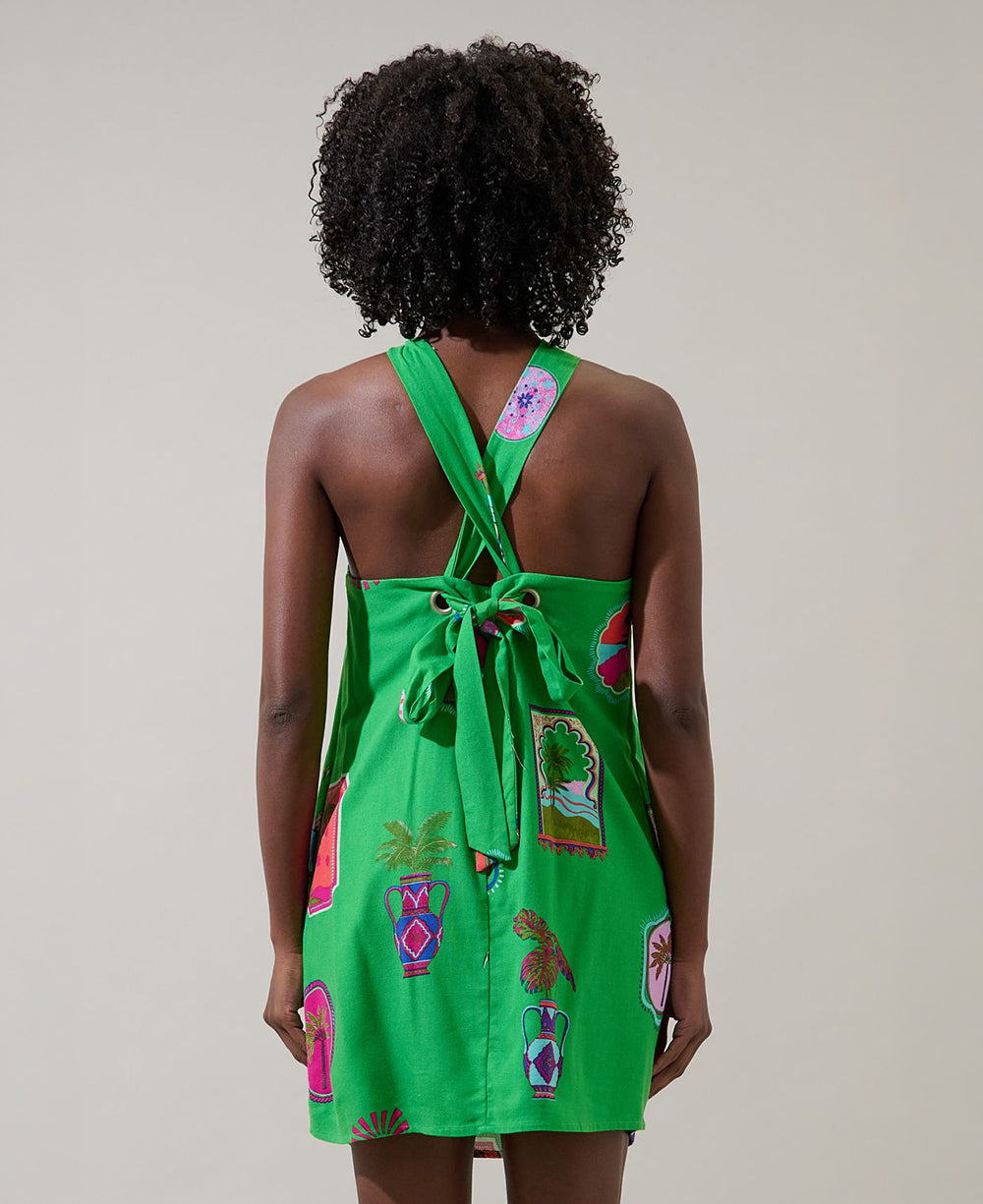 Sugarlips Trinie Postcard Amory Halter Dress