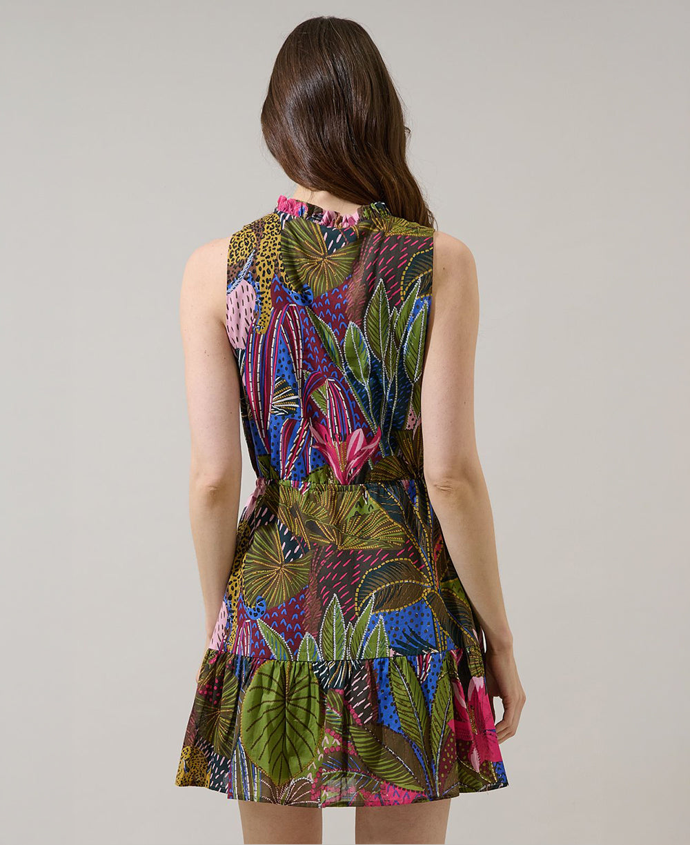 Sugarlips Jenla Floral Itzel Shift Mini Dress