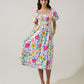 Sugarlips Kress Floral Smocked Midi Dress