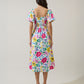 Sugarlips Kress Floral Smocked Midi Dress