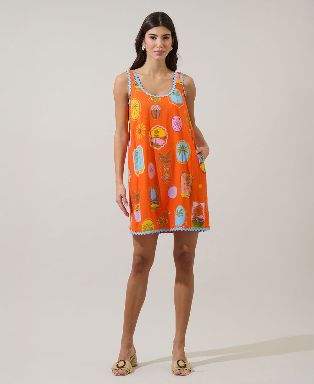Sugarlips Maury Postcard Shift Dress