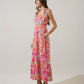 Sugarlips Nomi Floral Hendy Shoulder Tie Maxi Dress