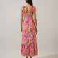 Sugarlips Nomi Floral Hendy Shoulder Tie Maxi Dress