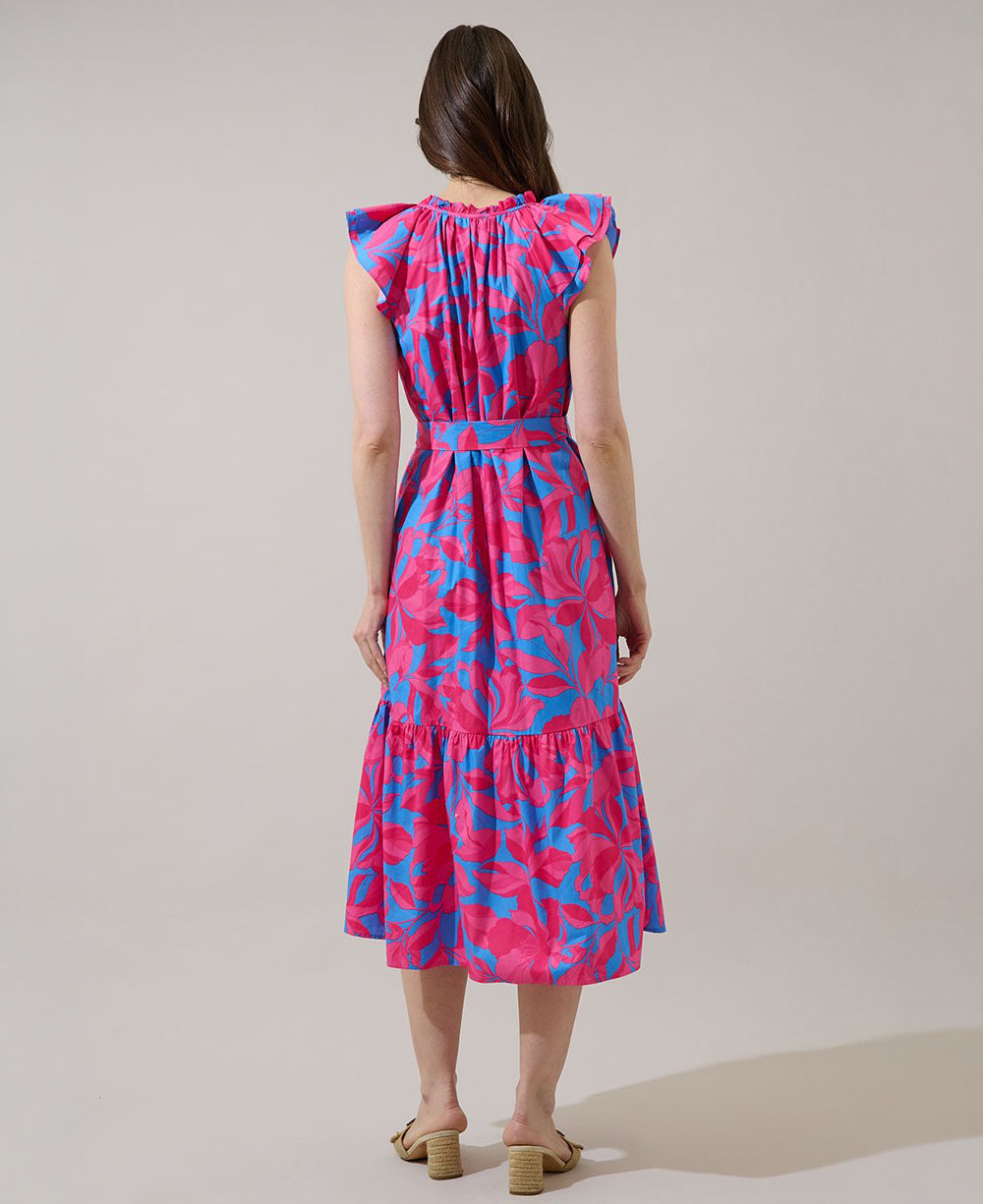 Sugarlips Charlotte Button Midi Dress