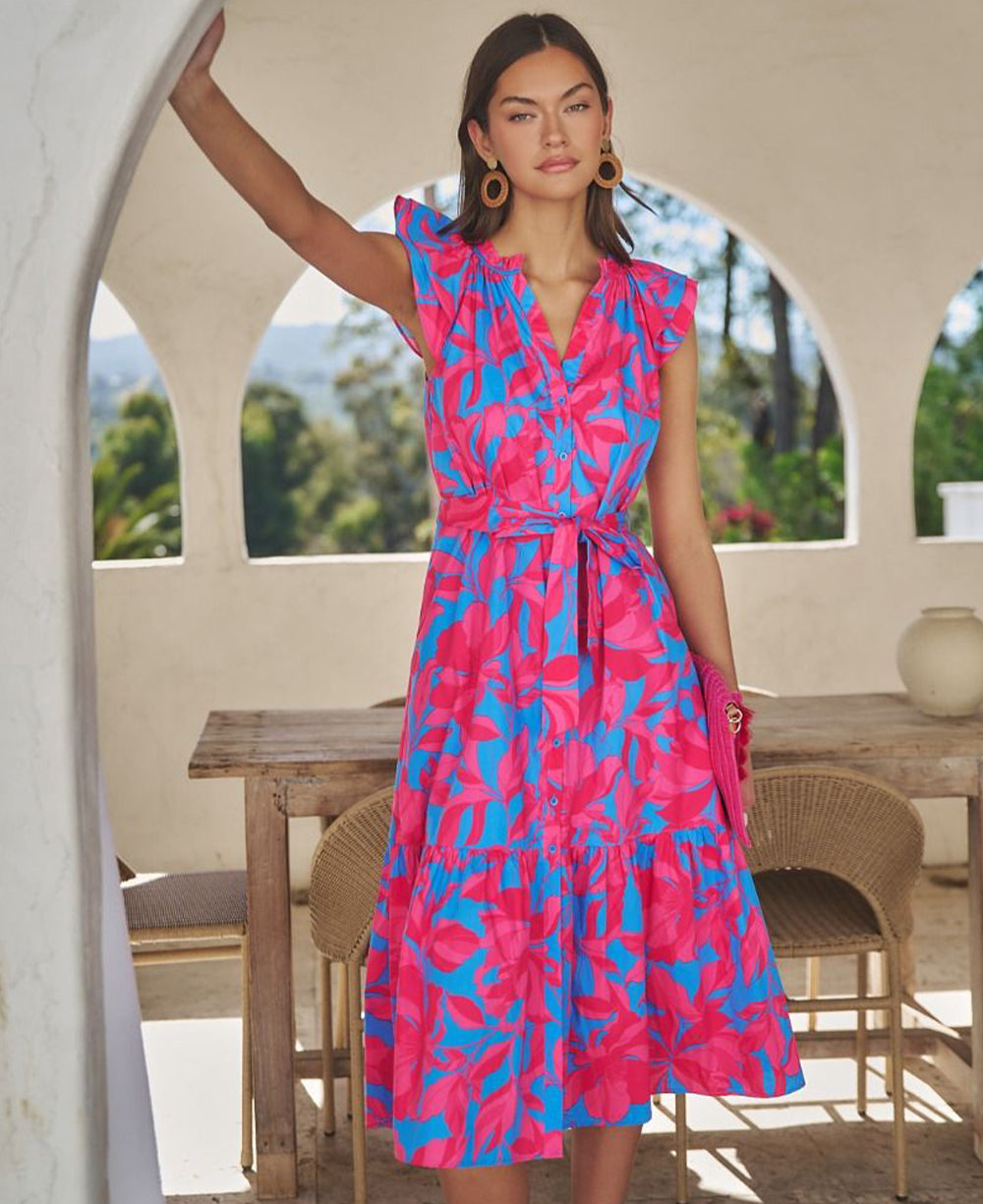 Sugarlips Charlotte Button Midi Dress