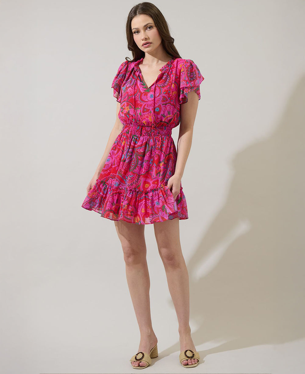Sugarlips Anais Floral Ruffle Dress