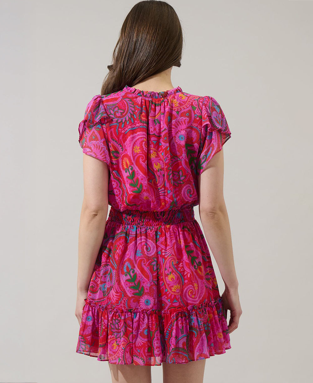 Sugarlips Anais Floral Ruffle Dress