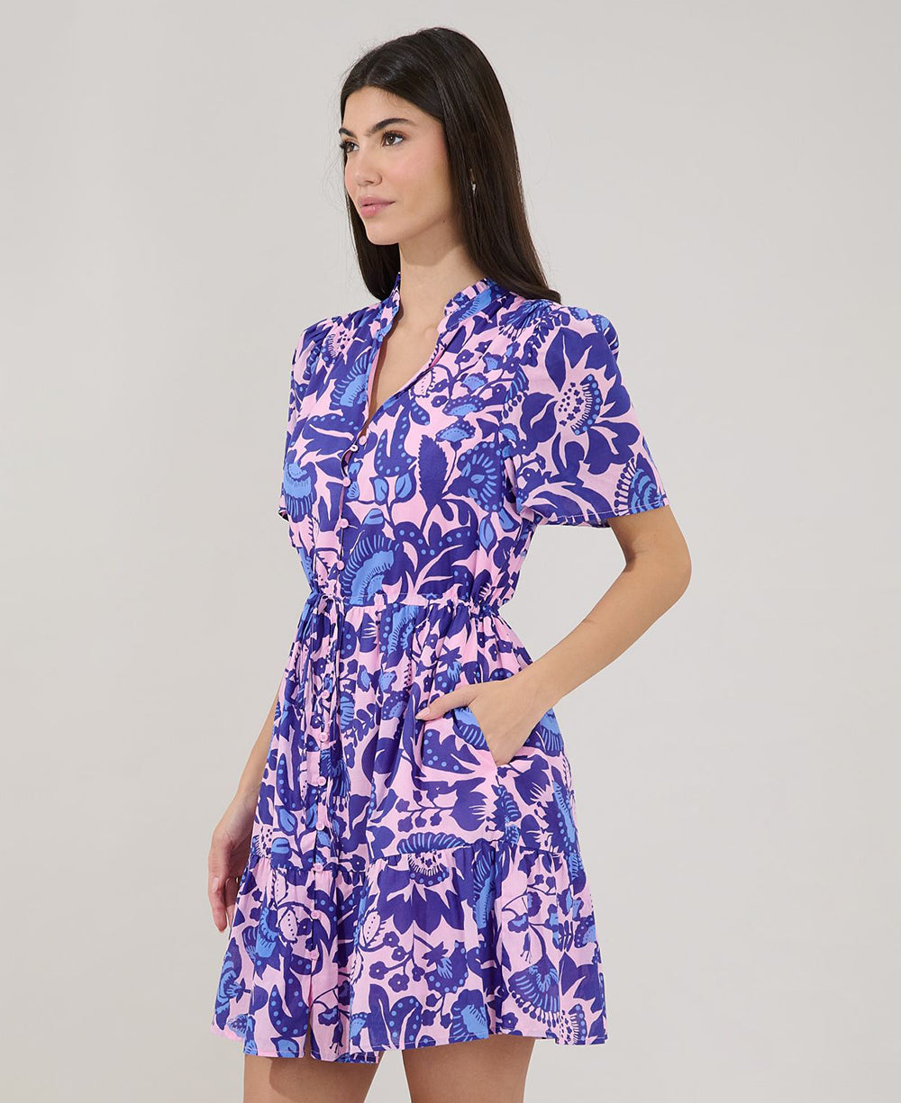 Sugarlips Amo Button Floral Dress