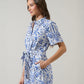 Sugarlips Romina Floral Soria Button Up Romper