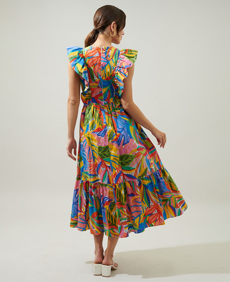 Sugarlips New Guinea Poplin Midi Dress